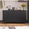 6 Drawer Bedroom Dresser, Wood Double Dresser with Steel Frame, Bedroom Chest of Drawers, Storage Organiser Unit for Closet, Living Room and Hallway